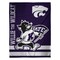 Sleep Squad Kansas State Wildcats Willie the Wildcat Mascot 60” x 80” Raschel Plush College Blanket